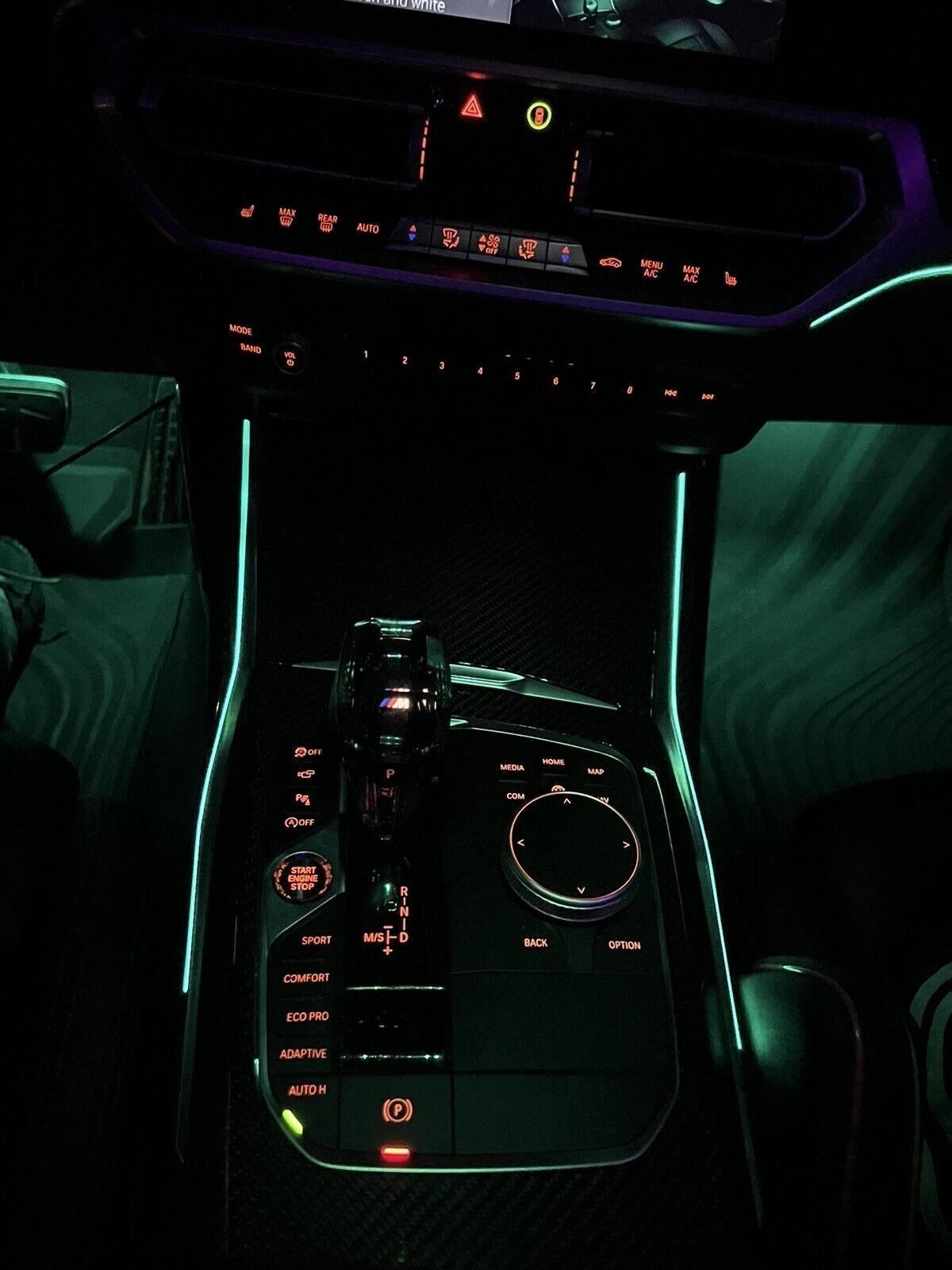 Center Console LED Ambient Lighting Trim for BMW 330i M340i M3 (G20/G28)