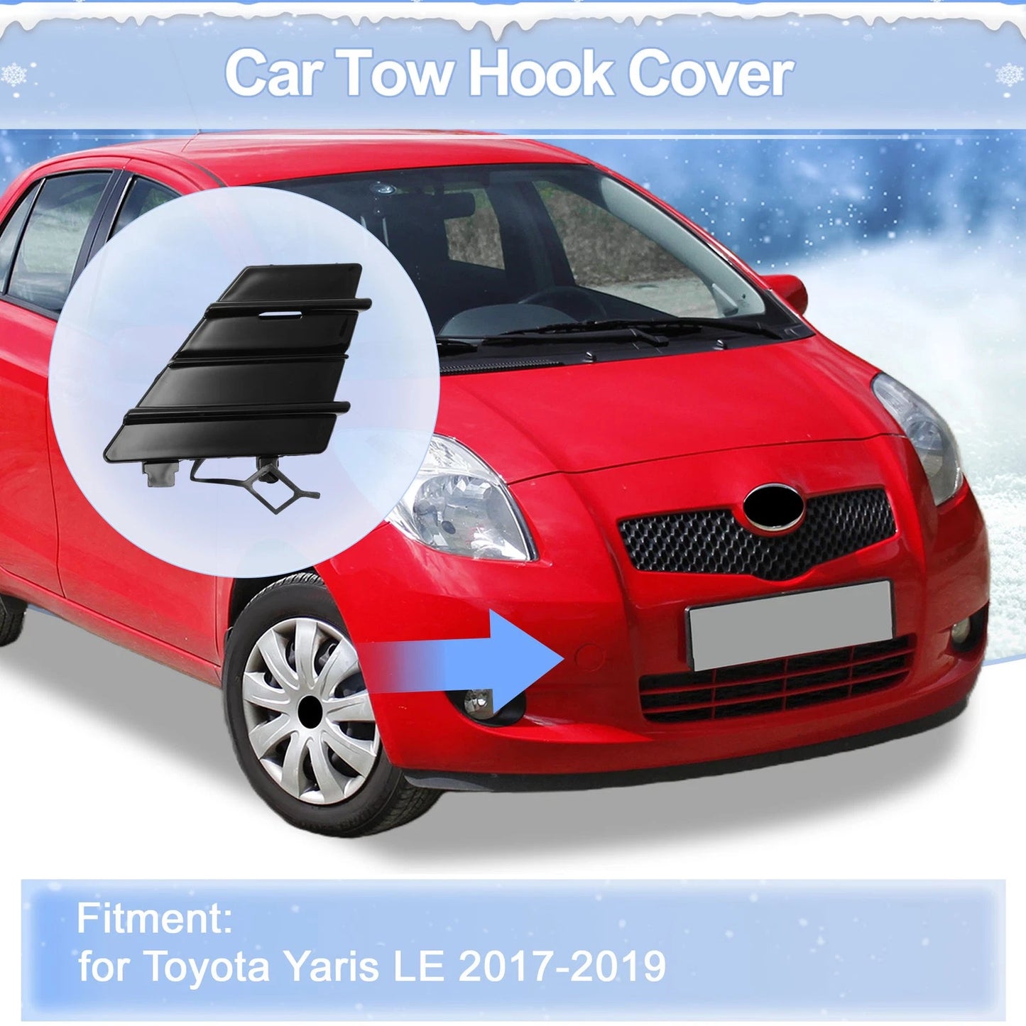Tow Hook Cover Cap / Right Front / for Toyota Prius Prime (2017–2021)