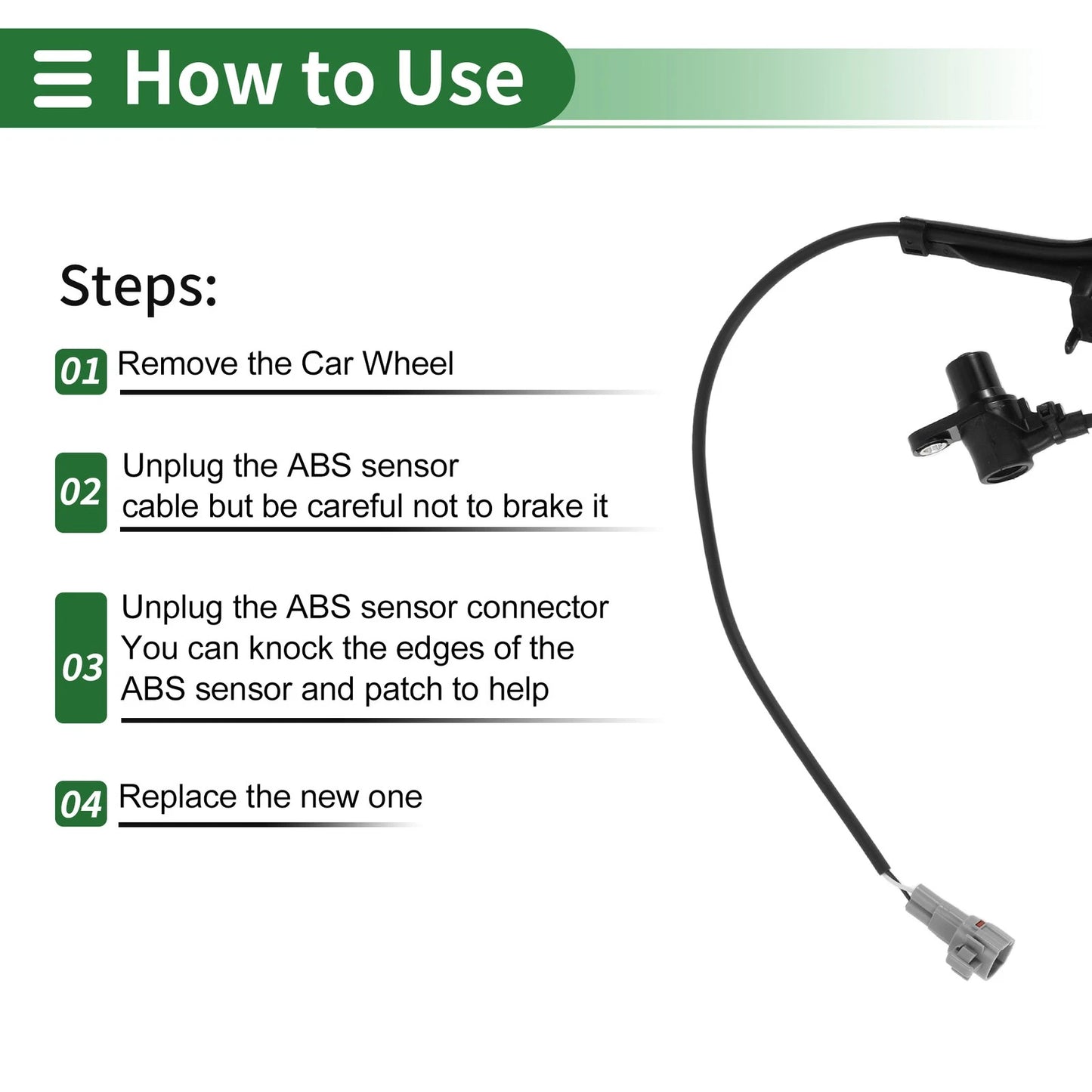 ABS Wheel Speed Sensor for Toyota Matrix (2003-2008)