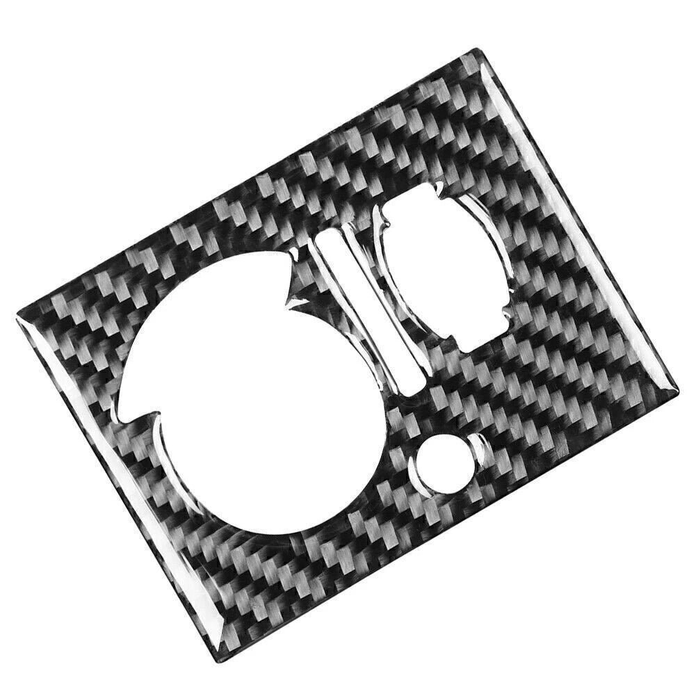 Headlight Switch Panel Cover Trim Black Carbon Fiber for Dodge Challenger (2008-2014)