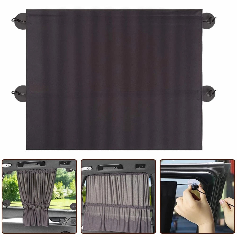 Sun Shade Side for Car Window Curtain Foldable Sunshade