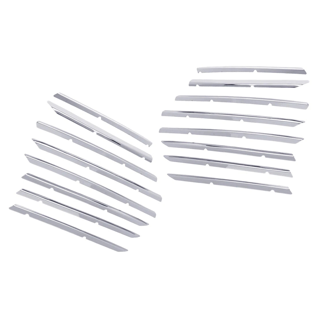 16Pcs Silver Front Grille Cover Trim for Peugeot 3008 GT (2017-2020)