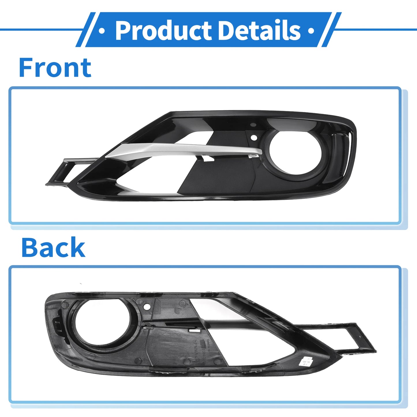Fog Light Grills for BMW 3 Series (2006-2013) - 2 x Front Left & Right