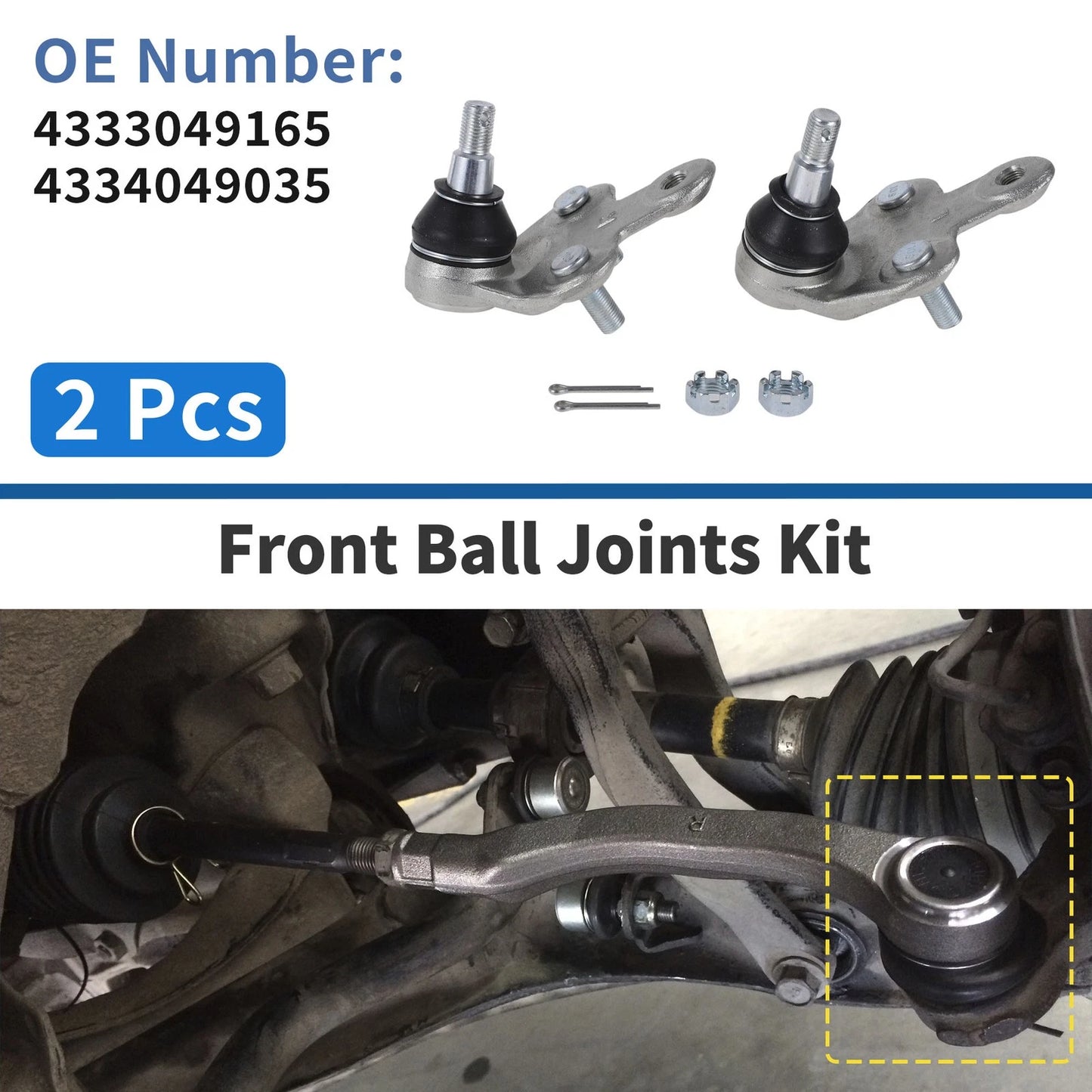 Front Lower Ball Joints for Toyota Sienna (2010-2016)