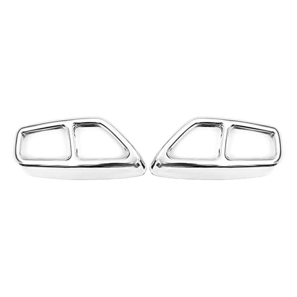 Muffler Pipe Tip Tailpipe Trim Cover Chrome for BMW 5 Series (2017-2023)