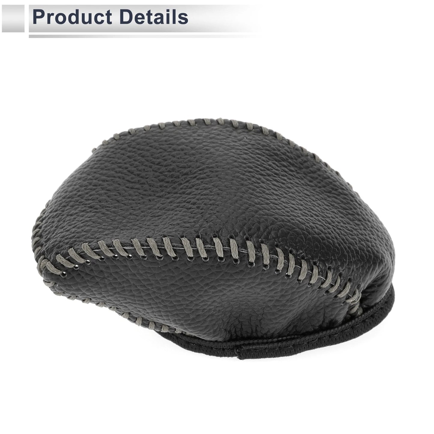 1 Pc Gear Shift Knob Cover for Toyota RAV4 (2019-2024) Pebbled Black Gray