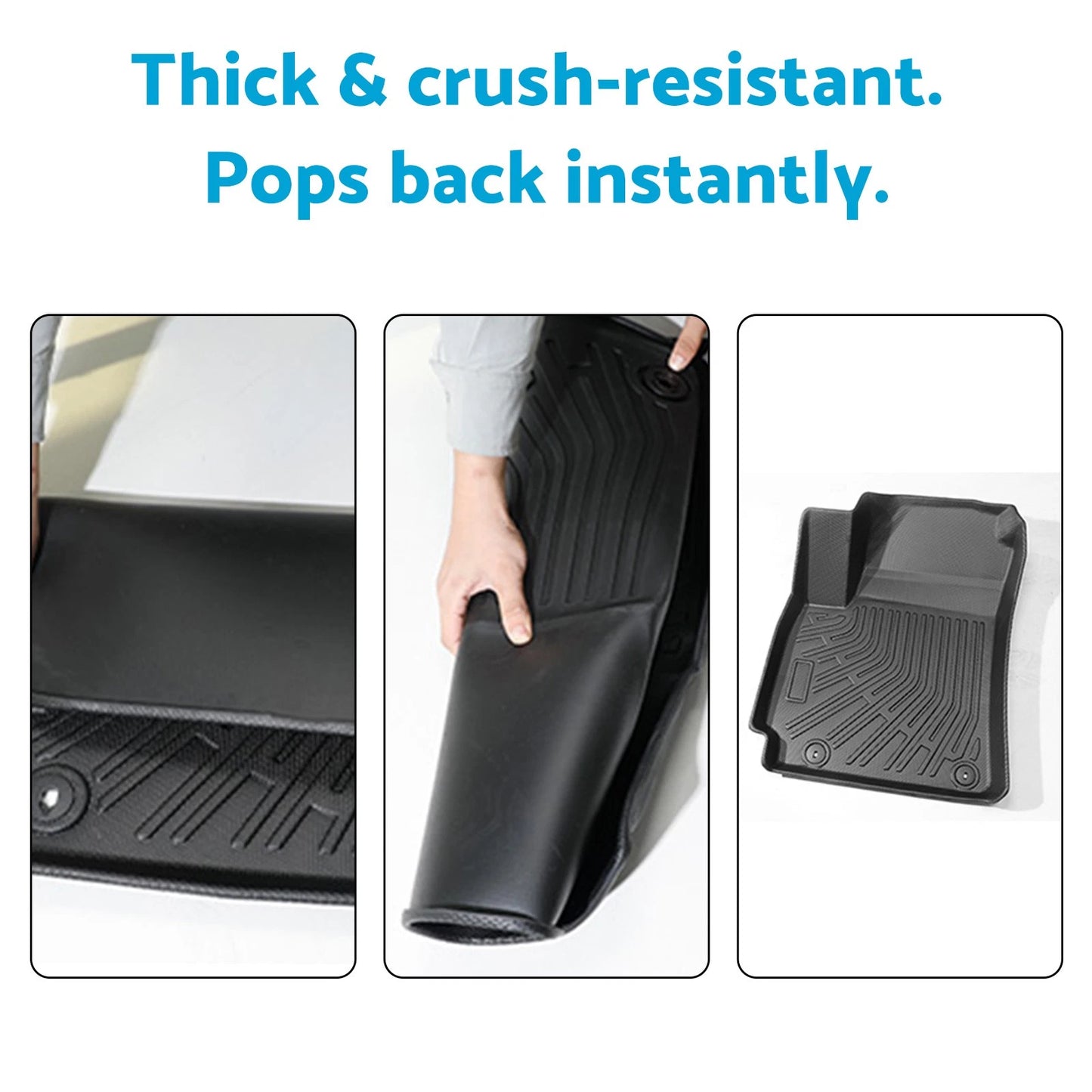 3 Pcs Anti-Slip All-Weather Car Floor Mats for BYD Sealion (2025-On)