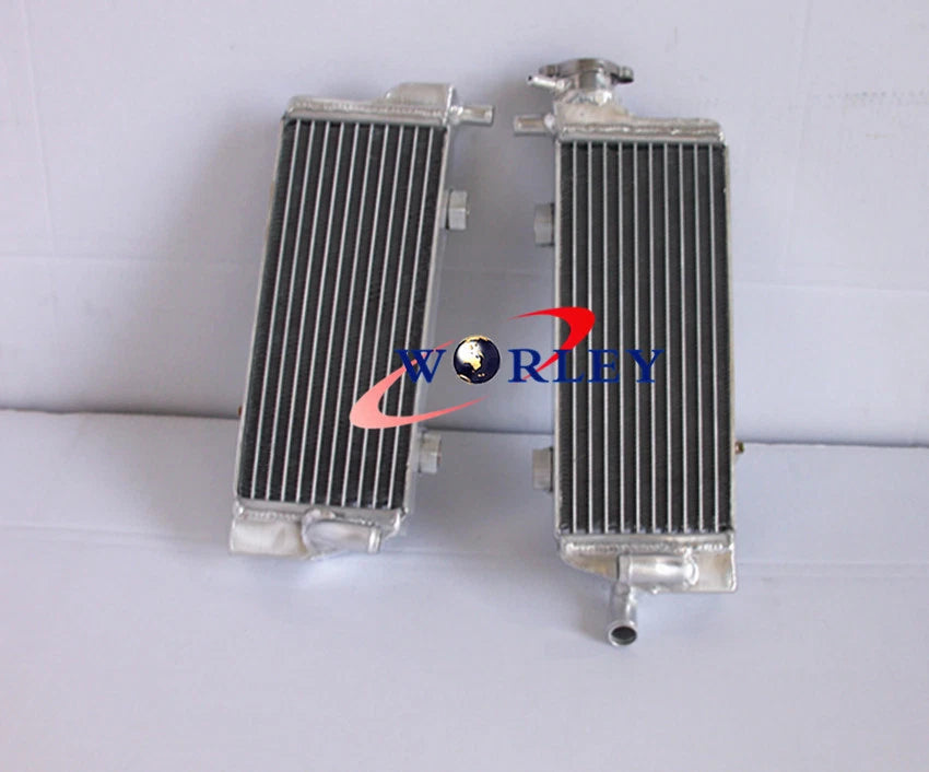 Aluminum Radiator & Orange Hose for KTM 125/200/250/300 SX/EXC/MXC (2008-2013)