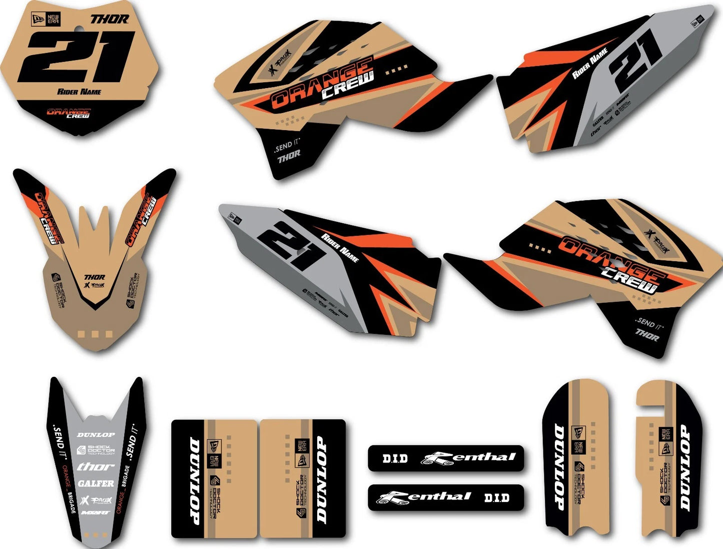 Custom Graphics Kit Terra Style Stickers for KTM 50 (2009-2015)