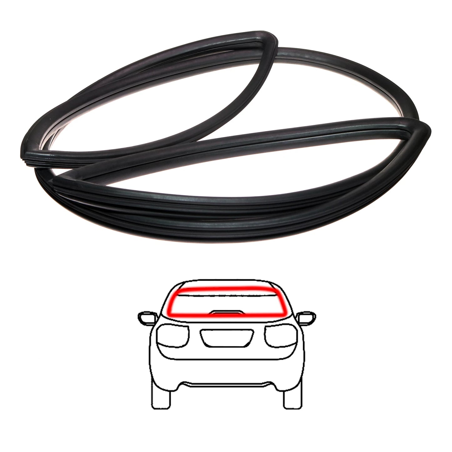 Rear Windshield Weatherstrip Seal for Toyota Crown S50 RS50 MS50 MS55 1967-1971