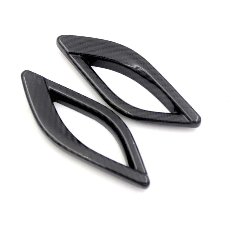 For Quattroporte Dry Real Carbon Fiber Side Fender Air Outlet Vent Cover Trim