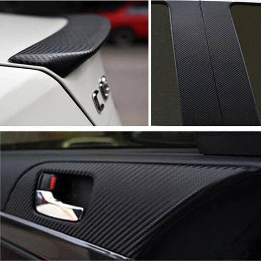 3D Waterproof Carbon-Fiber Vinyl Car Wrap Sheet Roll Film Sticker Decal Paper