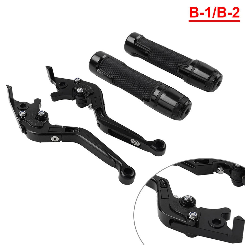 Black Extendable Brake Clutch Levers Grips for BMW R1200GS ADV (2004-2018)