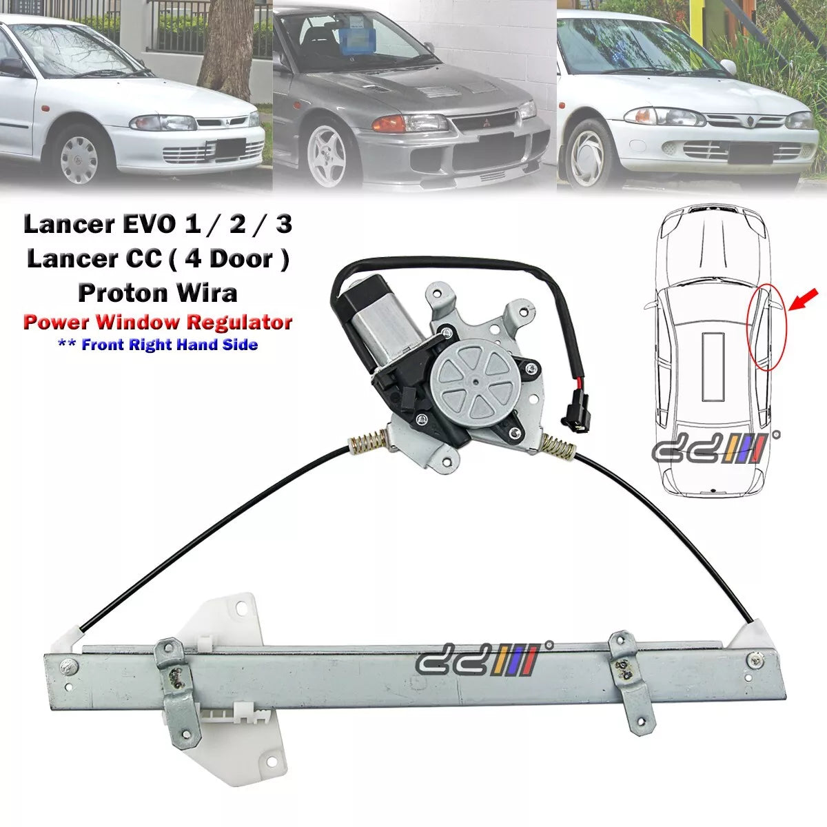 Window Regulator Motor for Mitsubishi Lancer EVO (2003-2006)