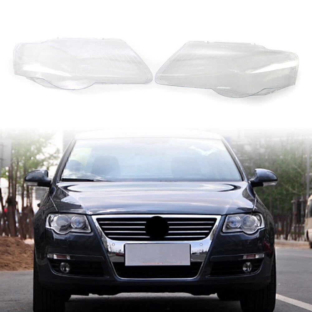 Clear Lens Covers for VW Passat B6 (2006-2011) - 1 Pair Front Headlight