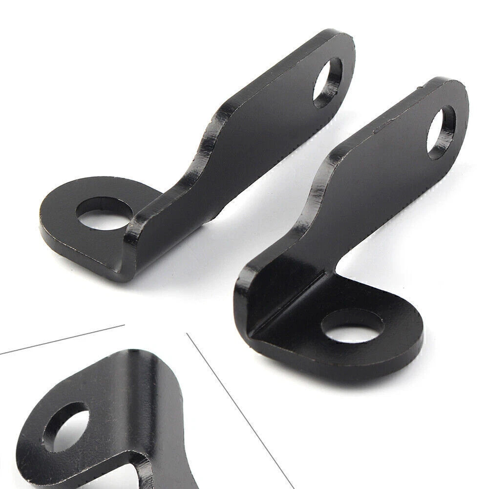 Black Fork Clamp Turn Signal Light Mount for Harley Motorcycle