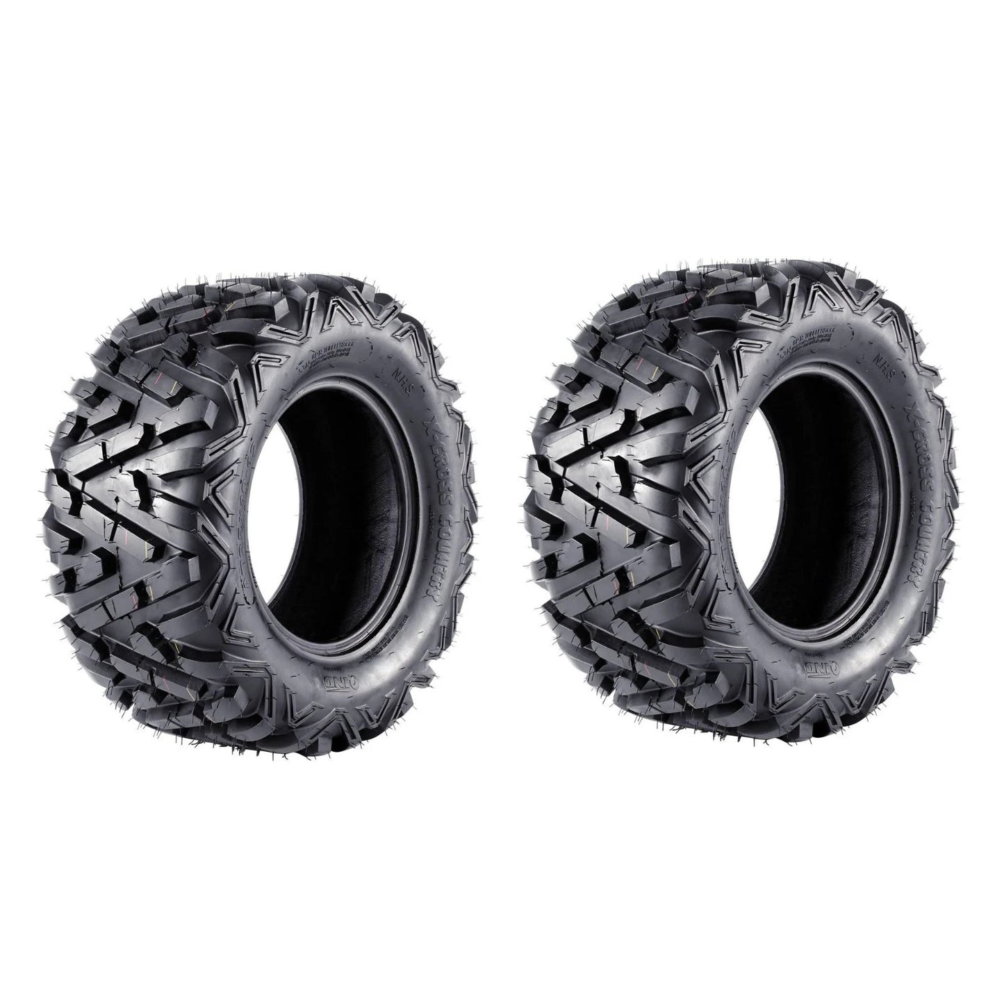 QIND Rear 25x10-12 Tyres for ATV, Mower, Buggy, Go Kart