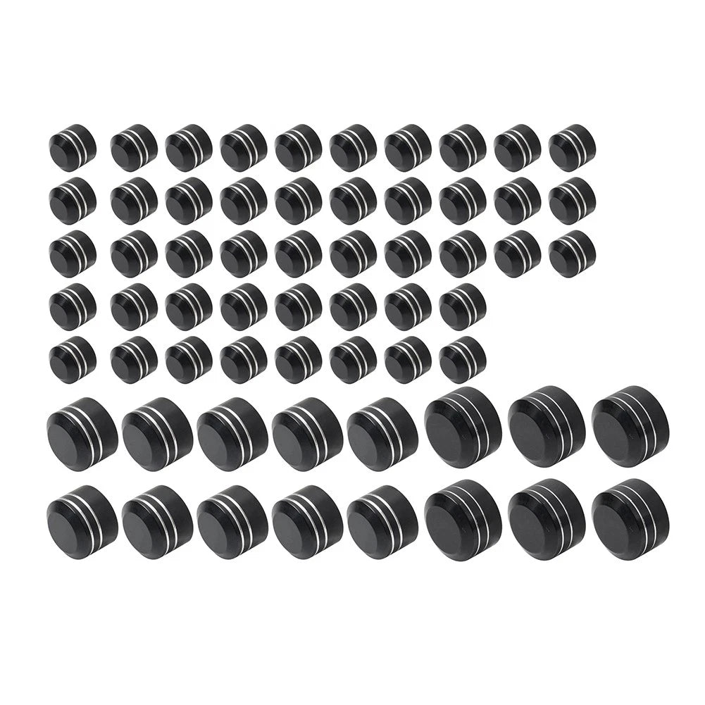 62X Engine Bolt Caps Cover Kit for Harley Road King Street Glide (2007-2016)