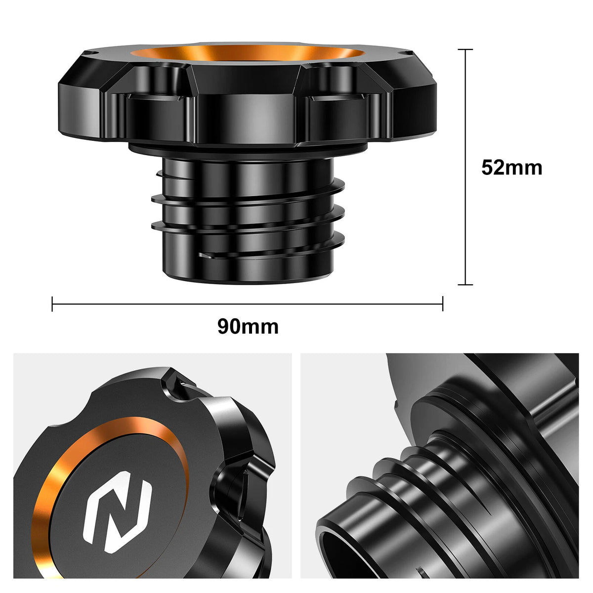 Gas Fuel Tank Cap Cover for Harley Dyna Super Glide FXD/Fat Bob FXDF (2006-2017)