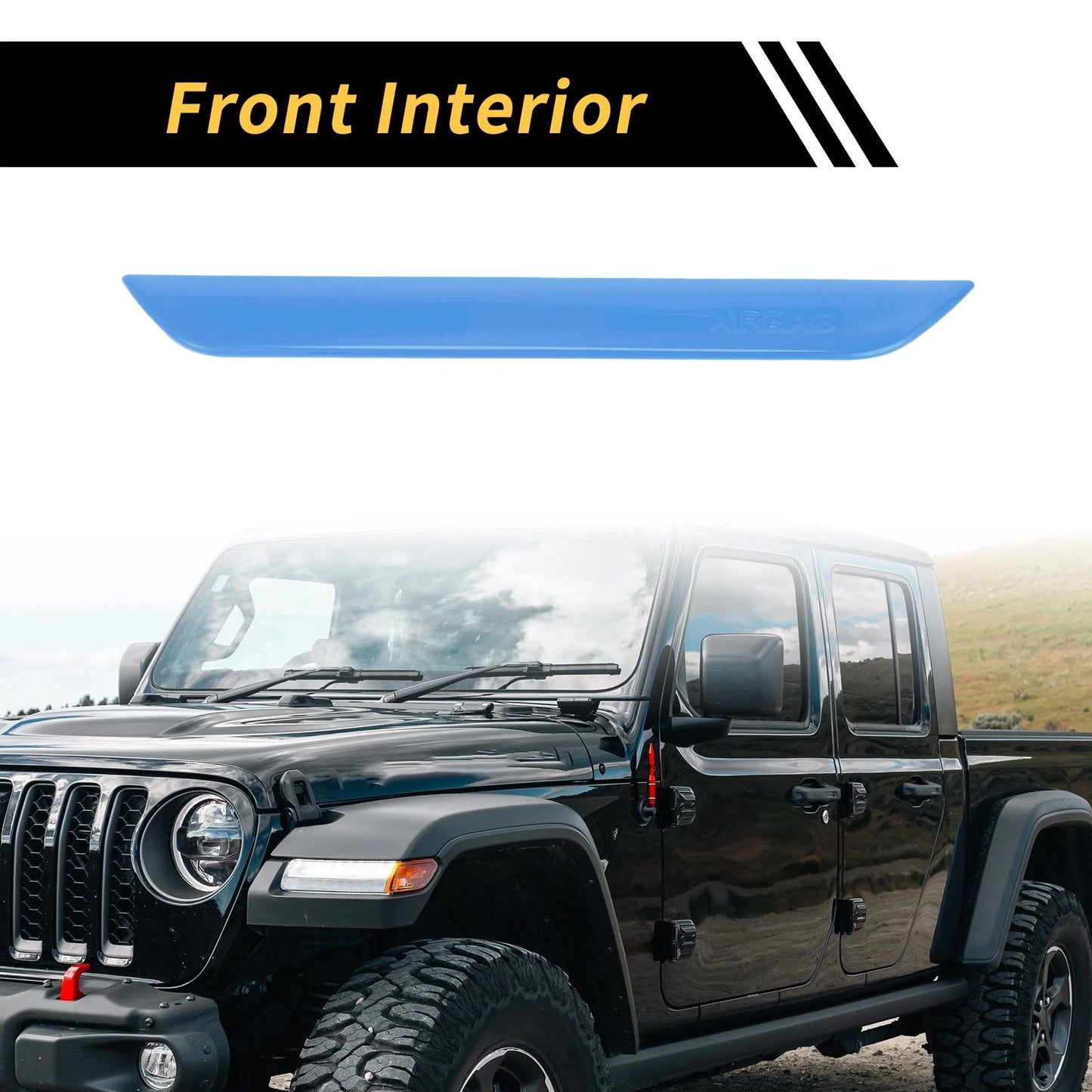 Light Blue Passenger Side Interior Seat Handle for Jeep Wrangler (2018-2024)