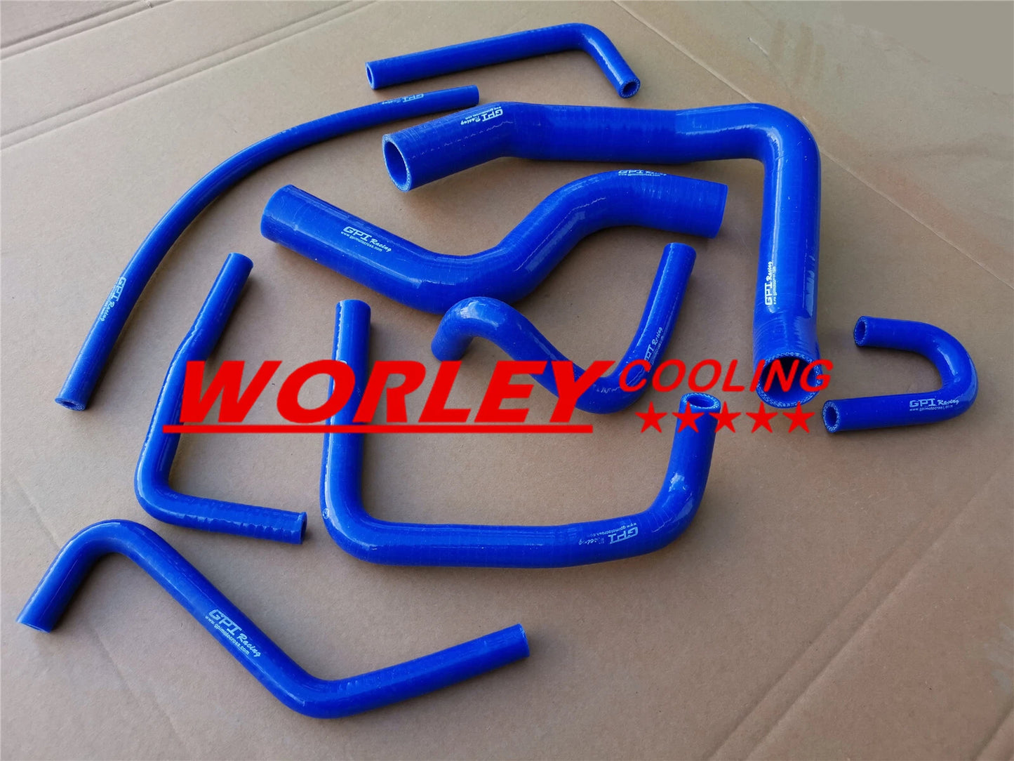 Blue Silicone Radiator Heater Hose for Pajero NH NJ V6 3.0 6G72 (1991-1996)