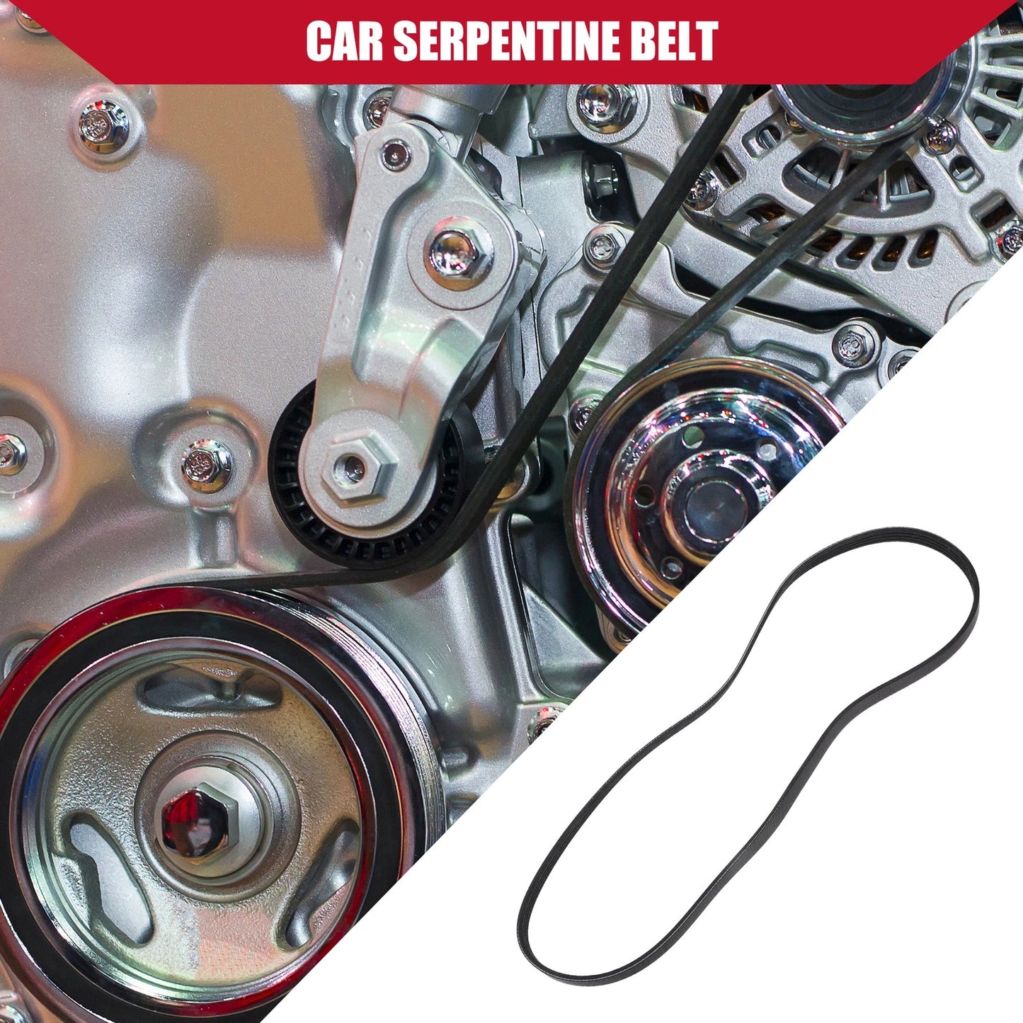 3x Car Serpentine Belt for Toyota T100 (1995–1998)