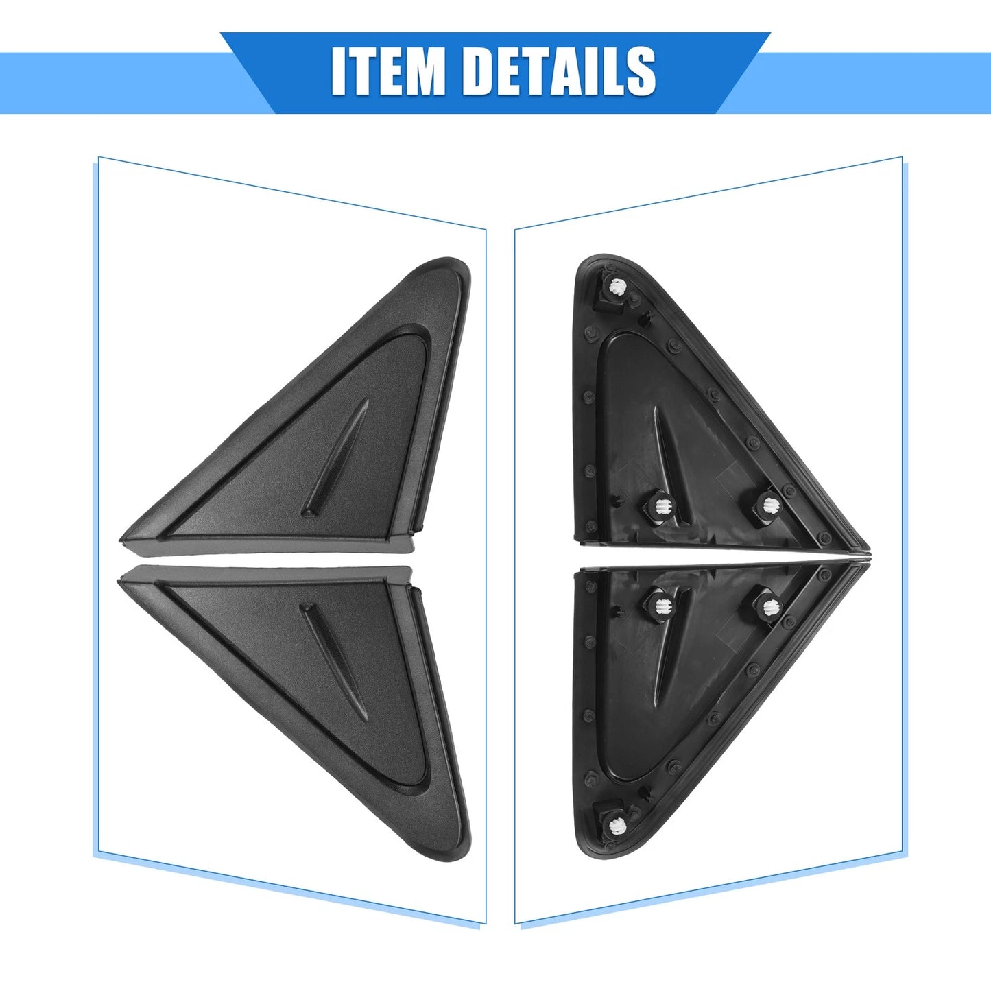 Pair Side Rear View Mirror Trim for Toyota Corolla (2020-2021)