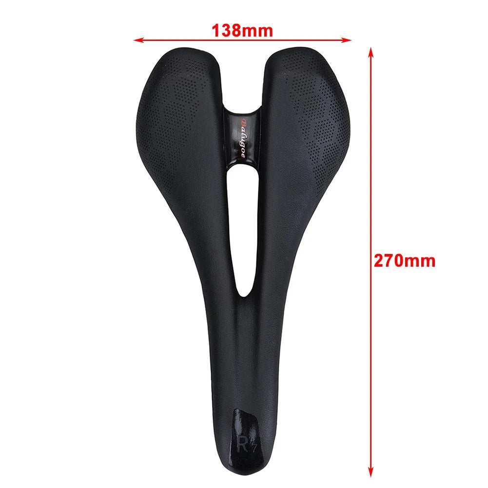 Carbon Fiber Cushion Seat Saddle for MTB Road Bike - Lightweight & Durable