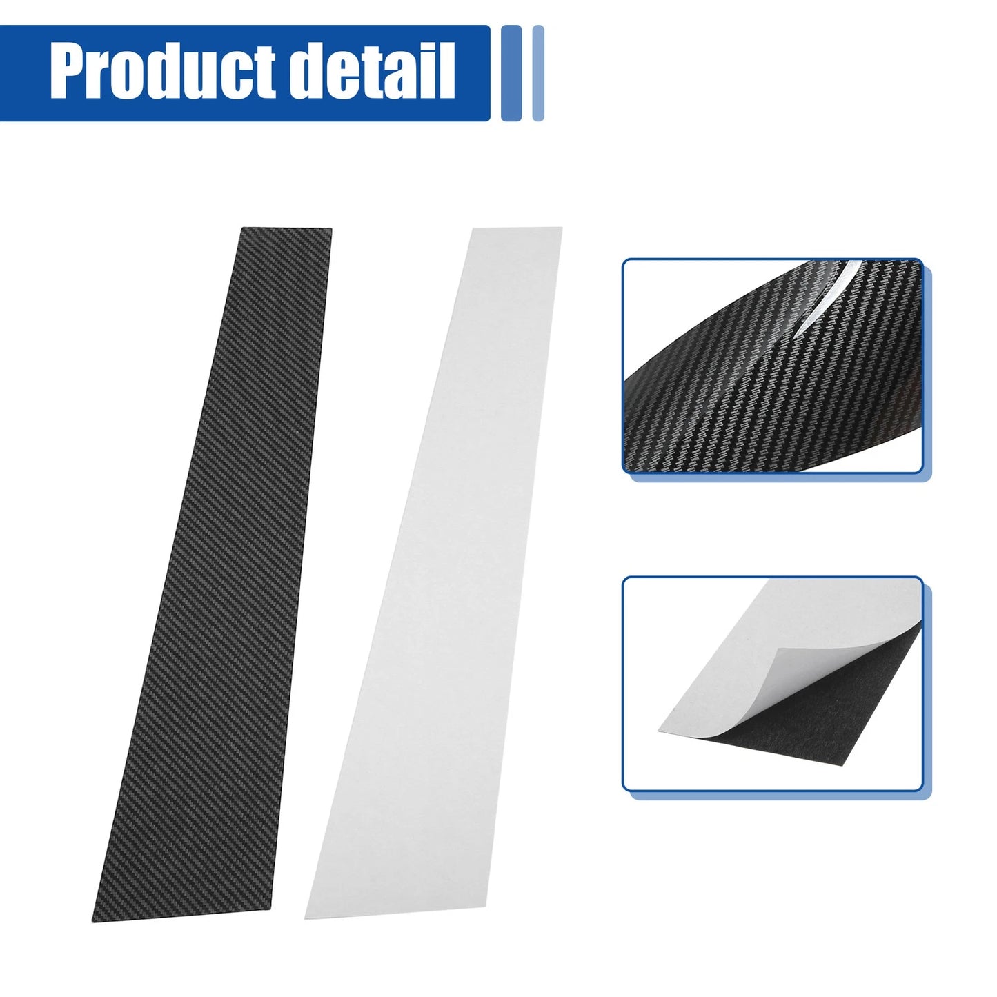 Carbon Fiber Car Door Window Pillar Post Cover Trim for BMW X6 (2015-2020)