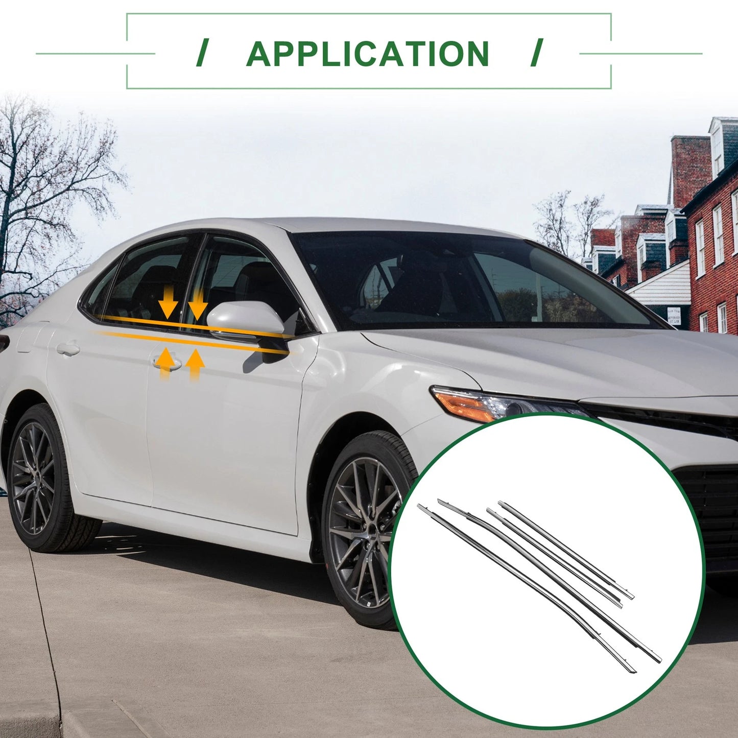 Weatherstrip Window Seal 4pcs for Toyota Camry (2018–2018)