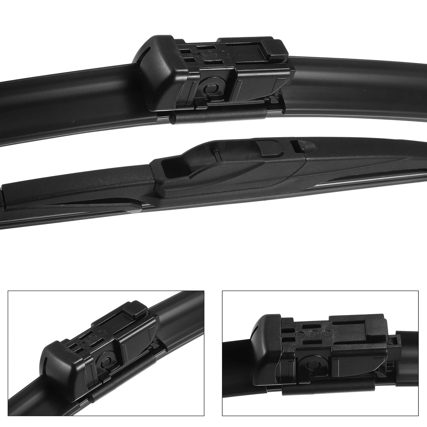 3 x Car Front Rear Windscreen Wiper Blades Set for Ford Fiesta (2008-2016)