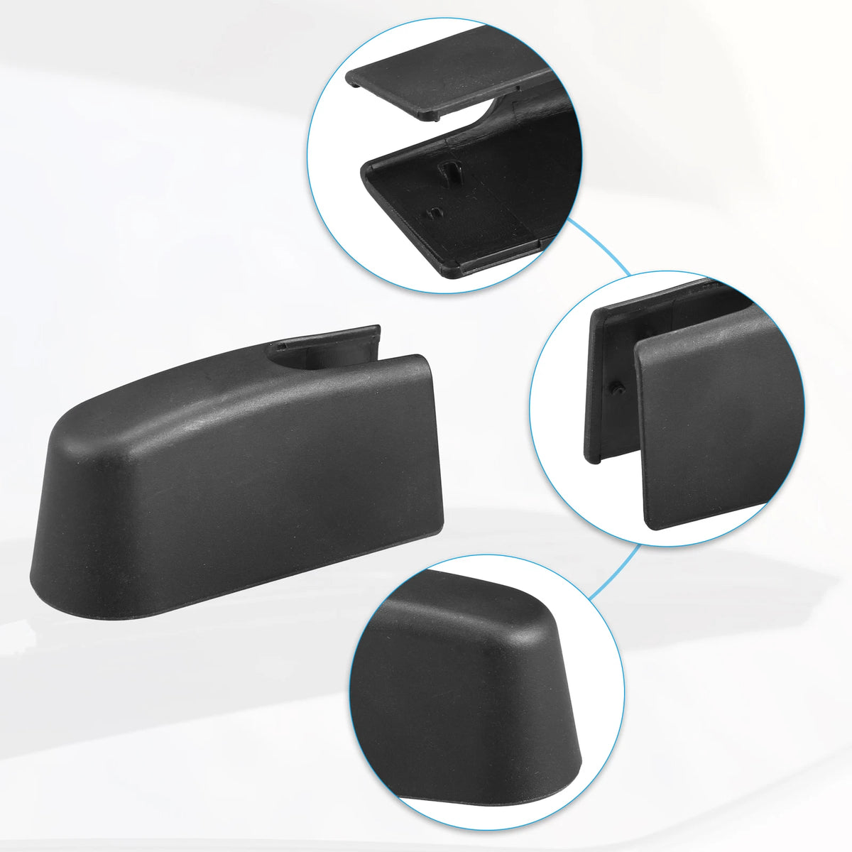 Rear Windshield Wiper Arm Nut Cap for BMW X3 2018-2024 (2 x Black)