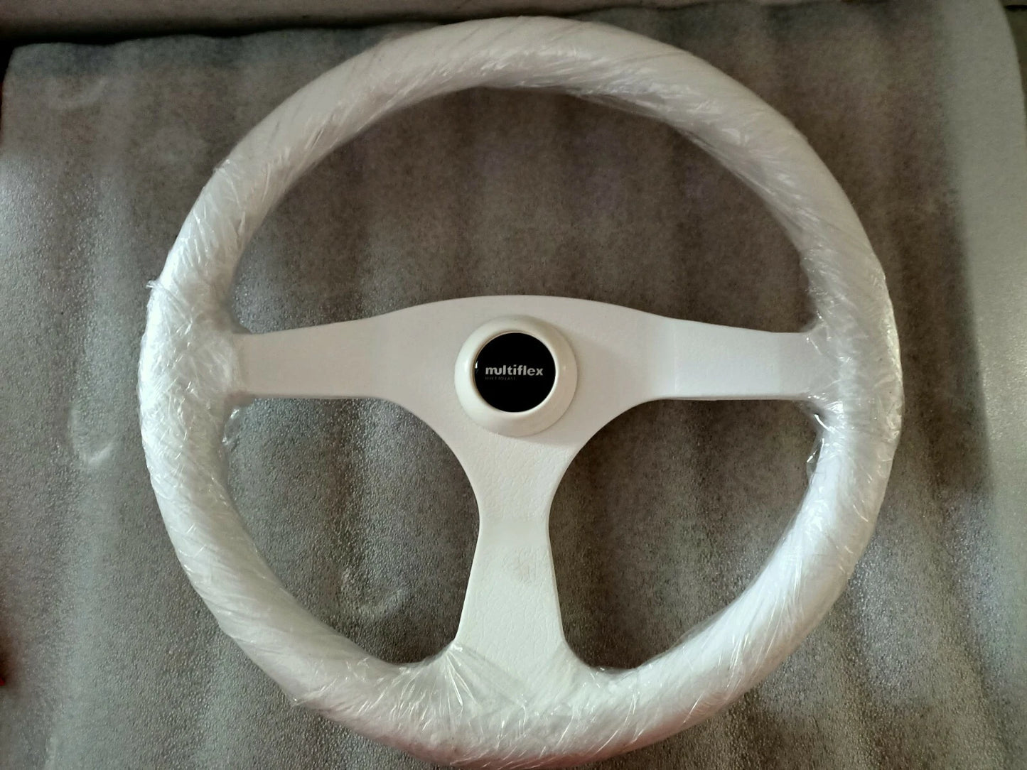 Boat Steering Wheel 3 Spoke 340mm Sports Wheel for Multiflex Alpha Marine
