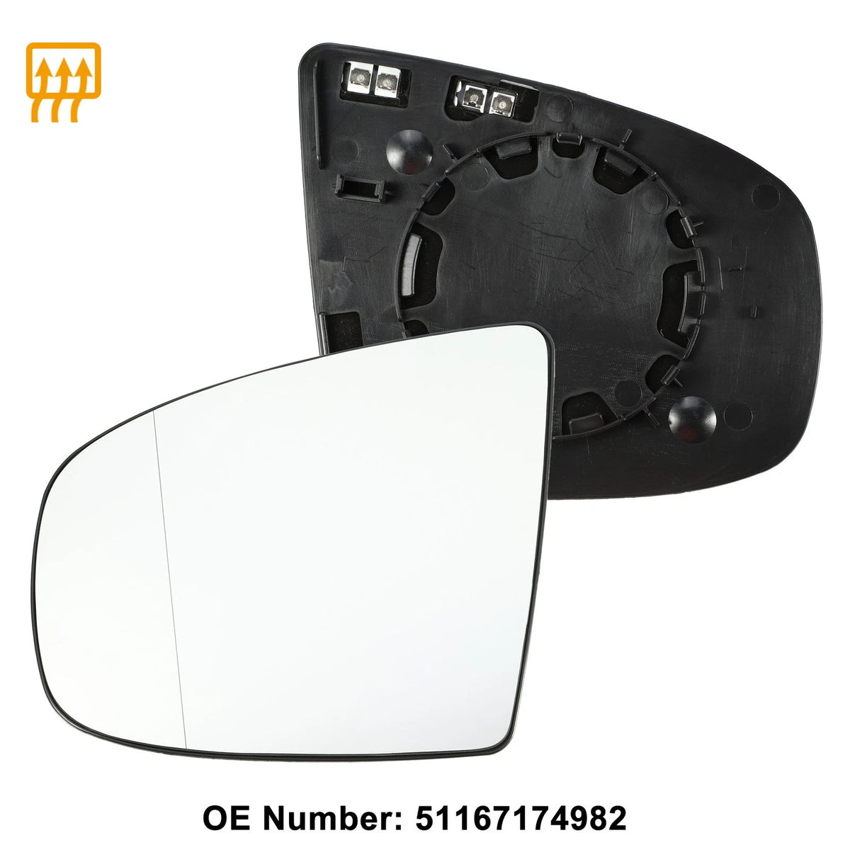 Left Mirror Glass Replacement with Backing Plate for BMW X6 (2008-2014)
Left Mirror Glass Replacement with Backing Plate for BMW X5 (2008-2014)