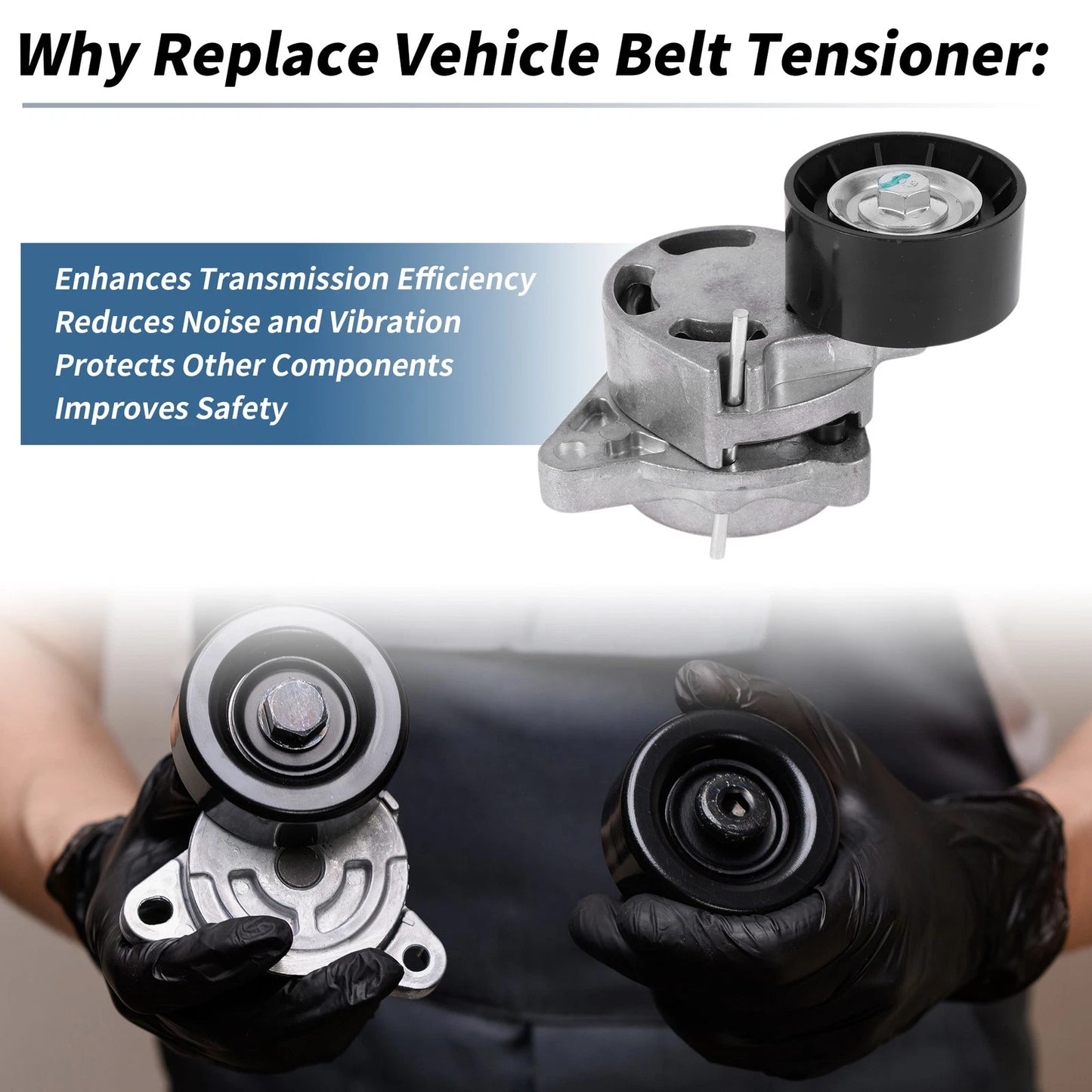 Belt Tensioner Drive for Nissan Interstar (2002) - Metal 1 Pc