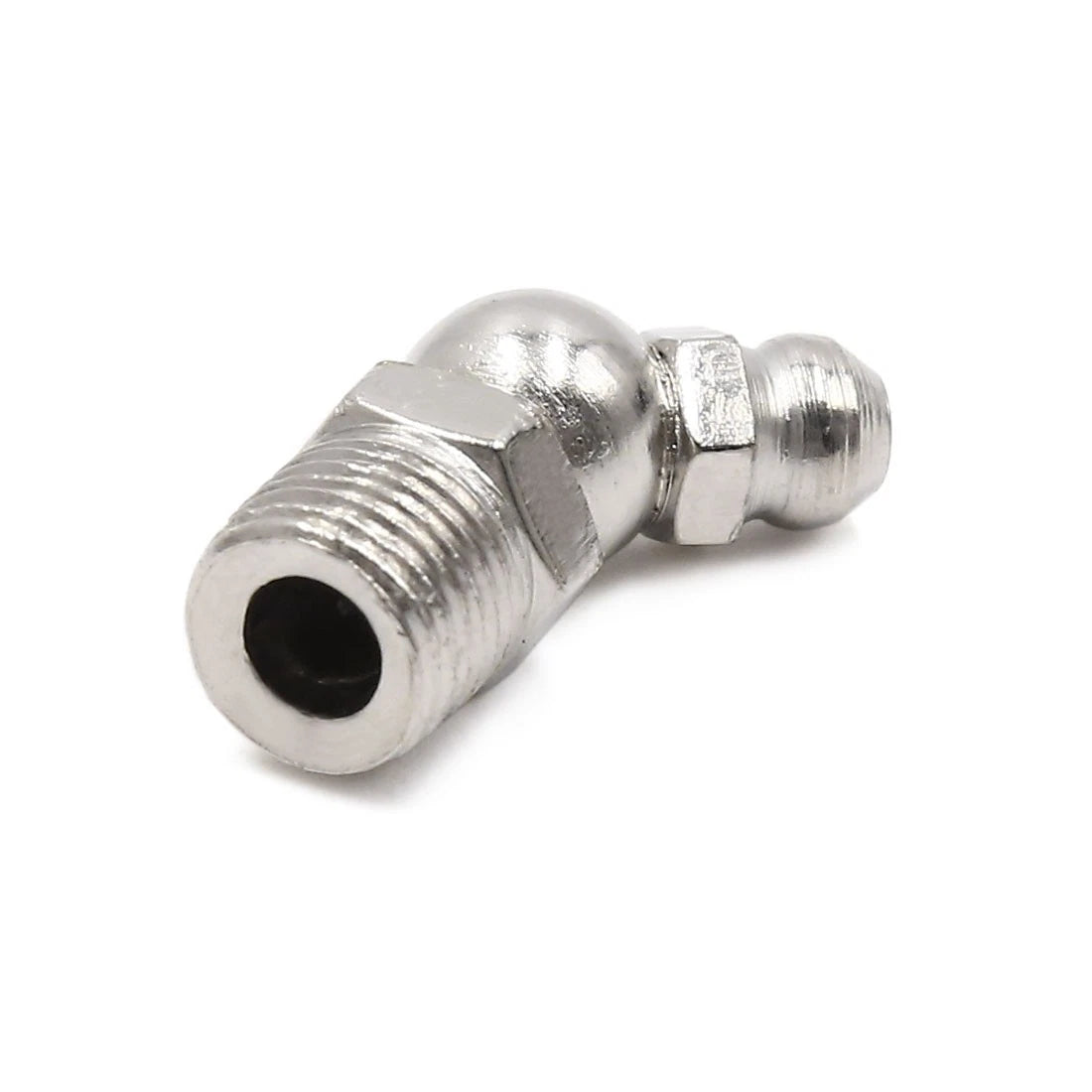 10pcs 1/8" Nickel Plated 45 Degree Grease Nipple Fitting for Motorcycle Car