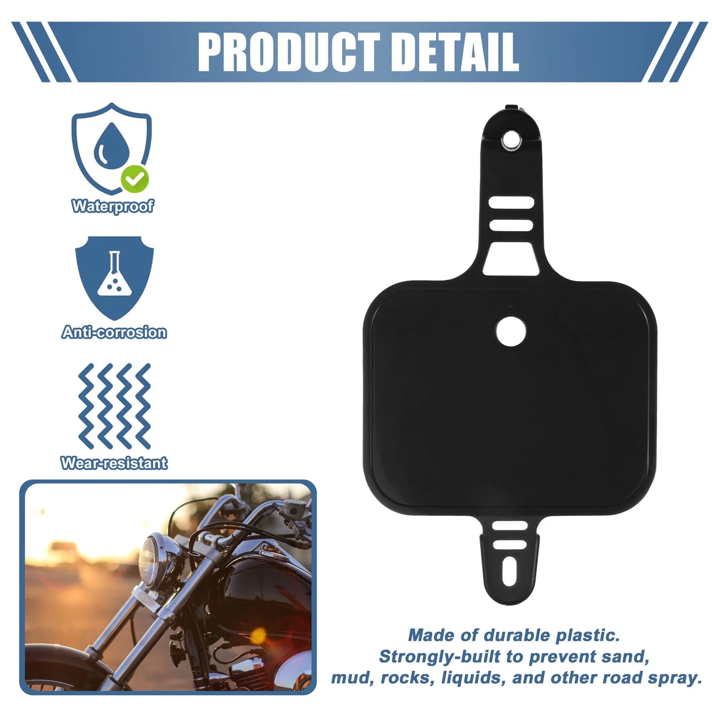 Number Plate Motorcycle Black for Honda XR CRF XR50 CRF50 50cc 70cc