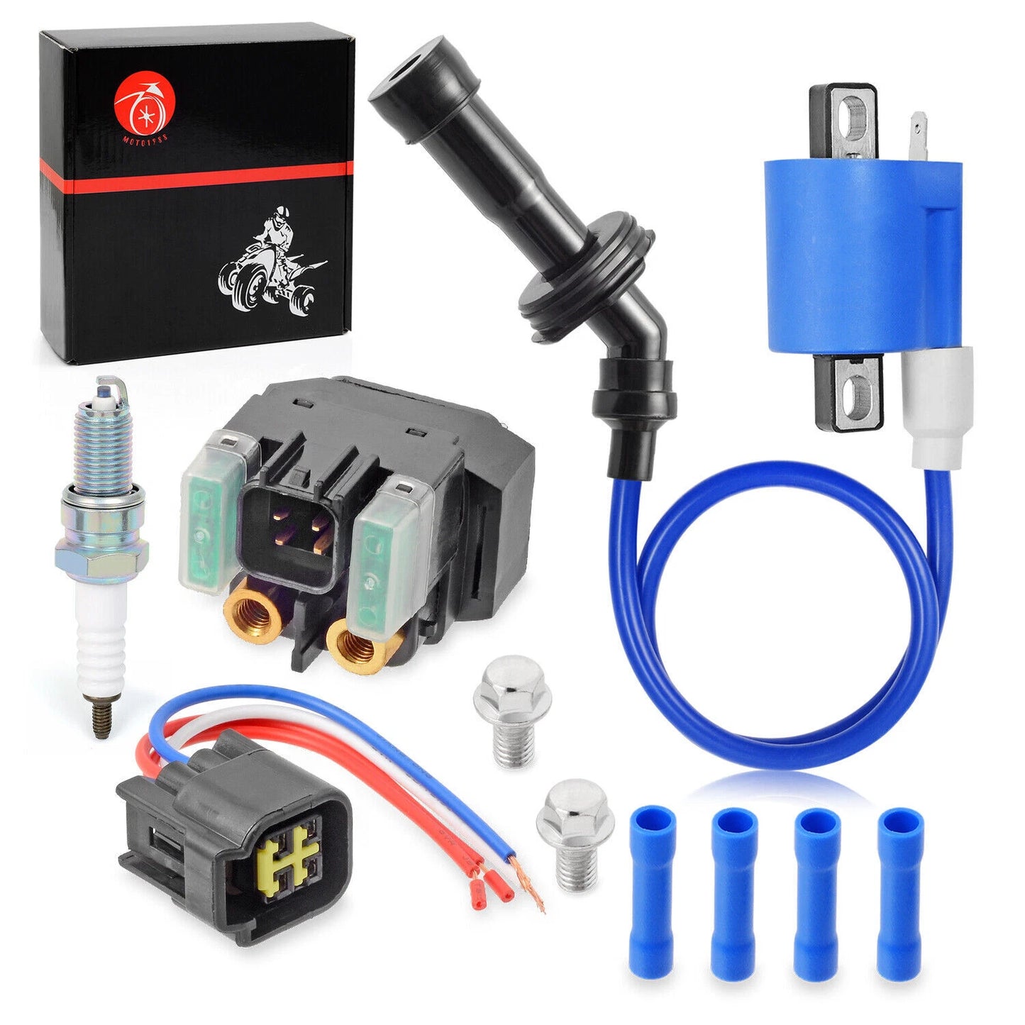 Ignition Coil Starter Solenoid Plug for Yamaha Rhino 660 (2004–2007)