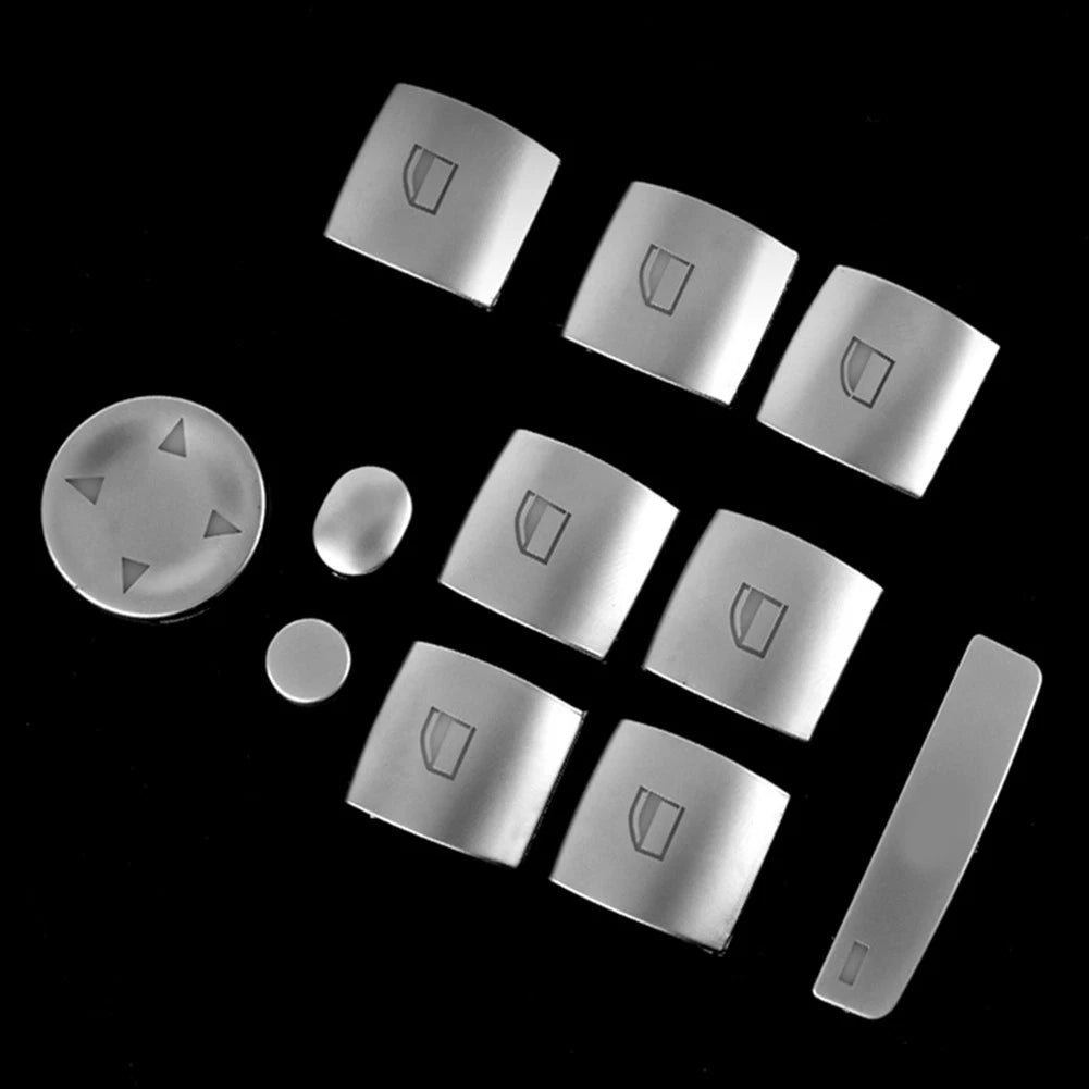 Silver Switch Button Cover Trim for BMW 3 X6 E70 E71 E84 E90