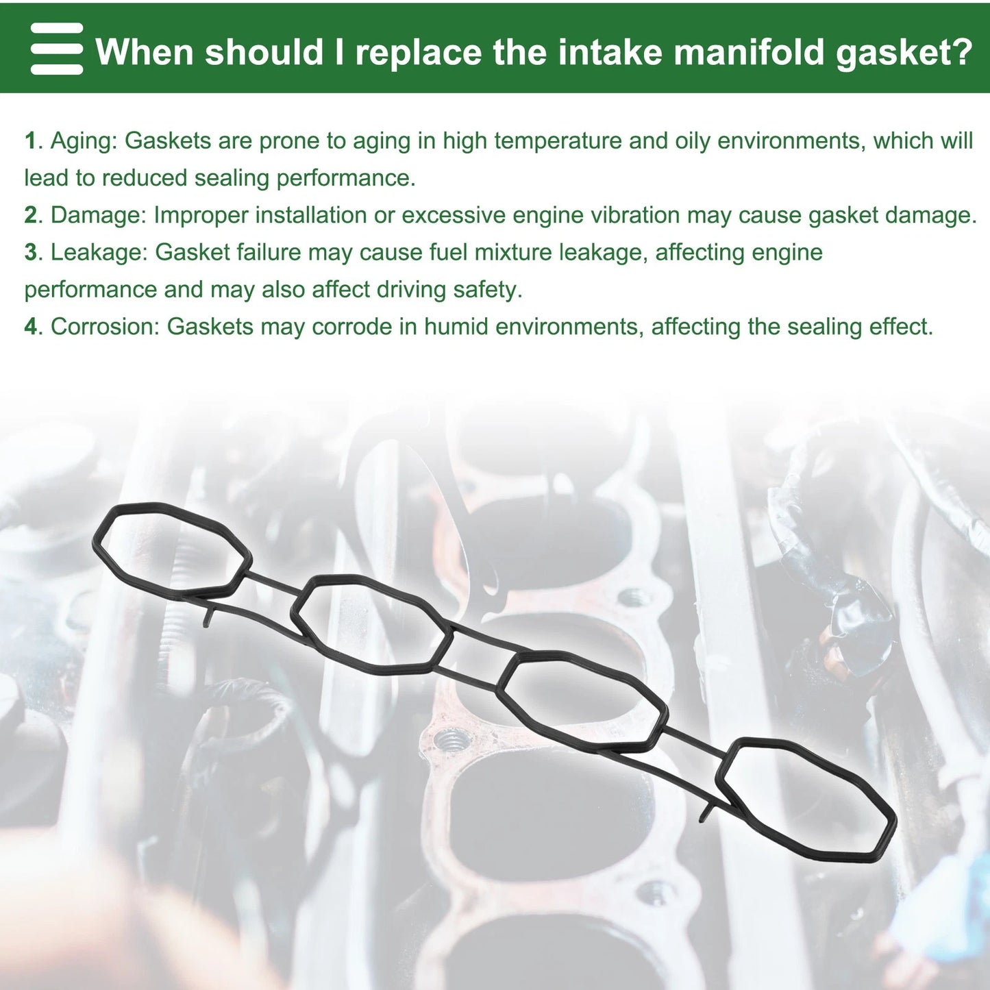 Intake Manifold Gasket for Nissan Versa 1.6L (2009-2011)