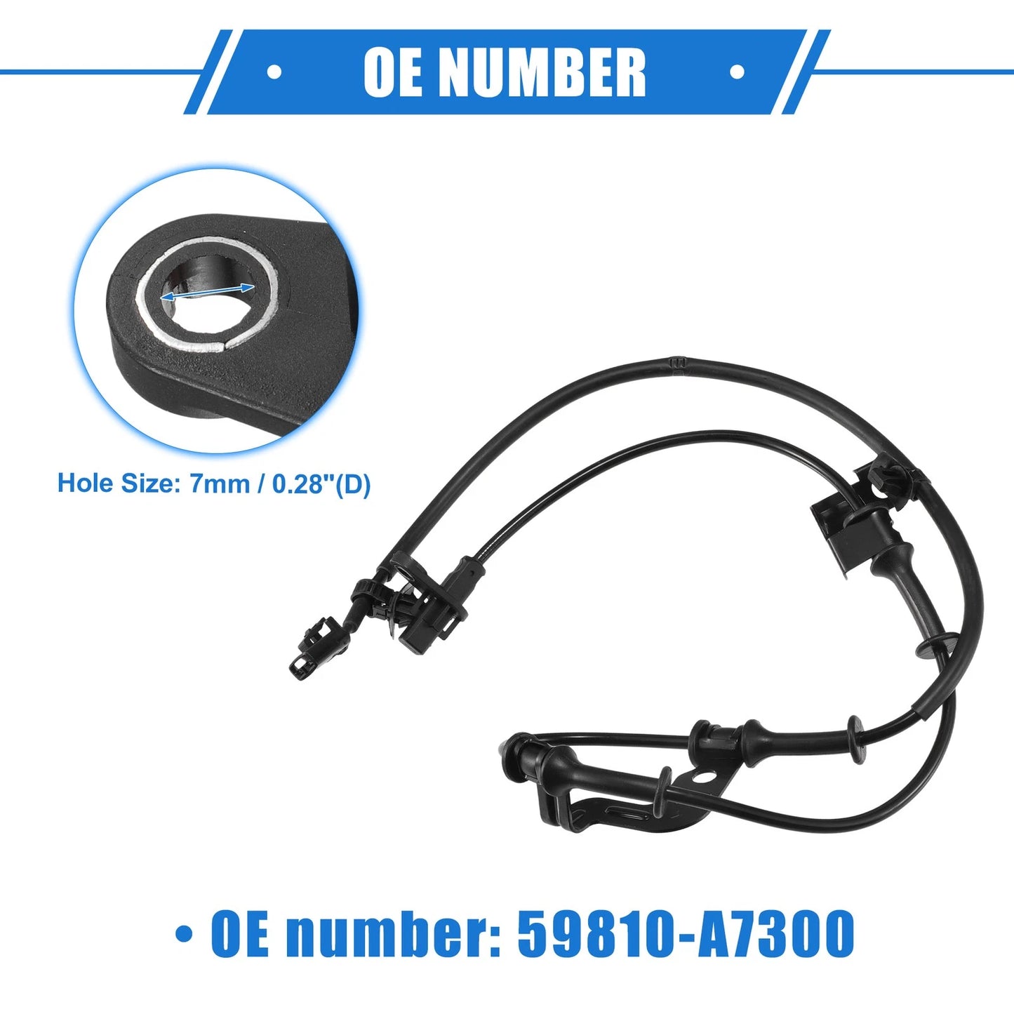 ABS Wheel Speed Sensor Front Left for Kia Forte (2014-2018)