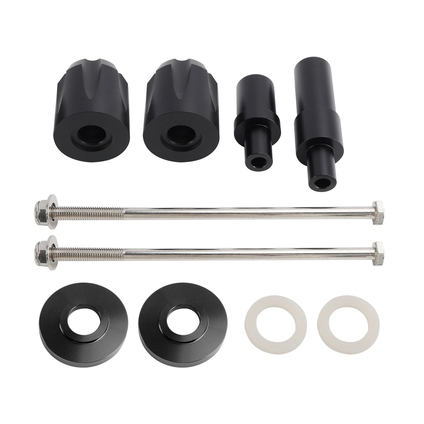 Crash Slider Protector Aluminum Frame Black for Kawasaki Ninja 650 (2017-2023)