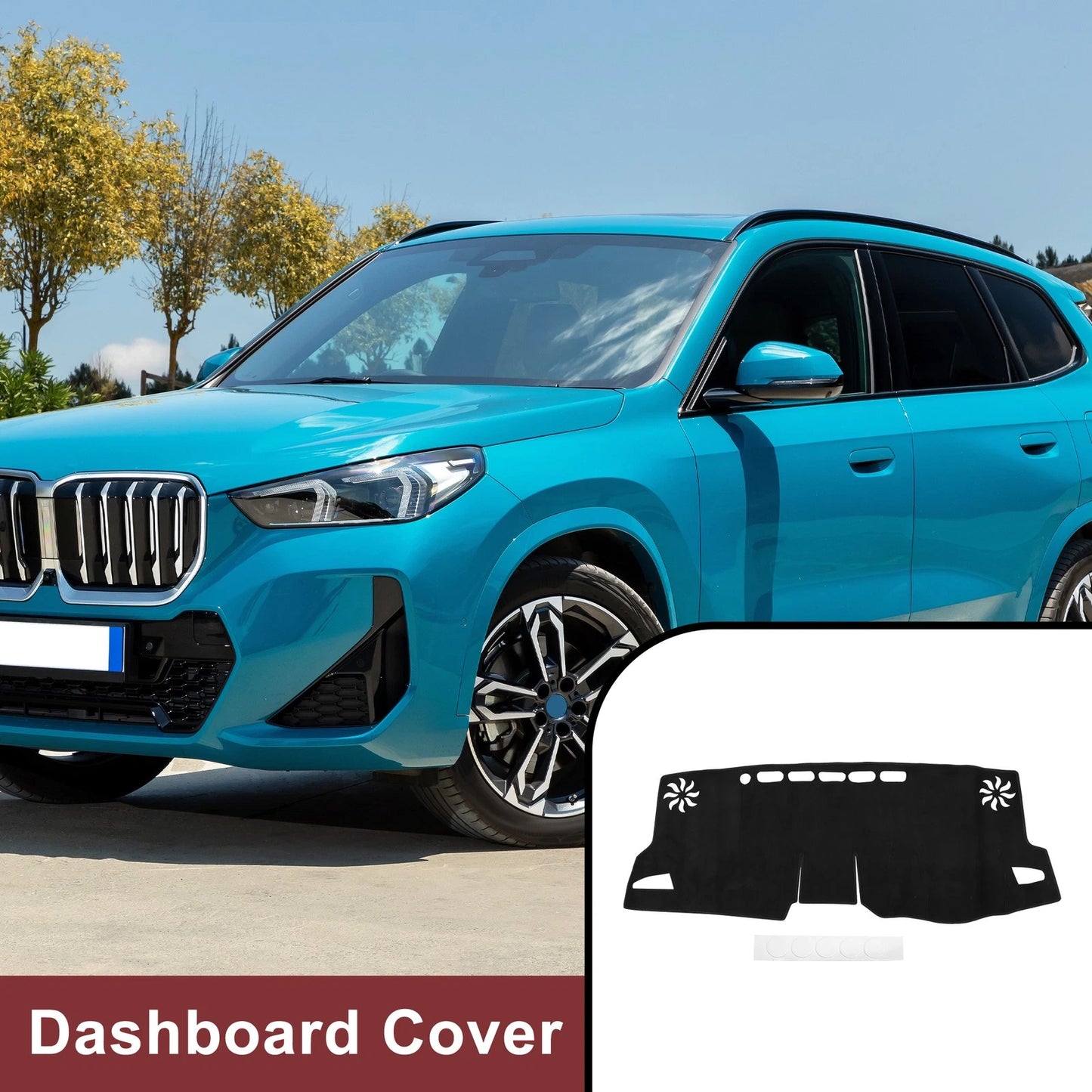 Dashboard Cover Mat for Toyota Corolla & Toyota Cross 10 Series Black