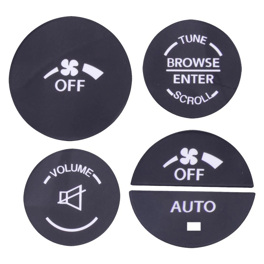 AC Dash Button Repair Decal for Chrysler 200 (2014-2017)