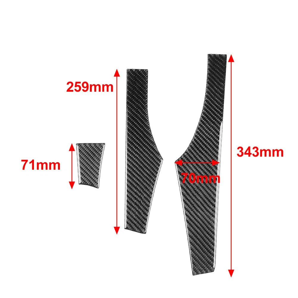 Carbon Fiber Red Interior Door Panel Cover Trim for Hyundai Veloster (2019-2023)