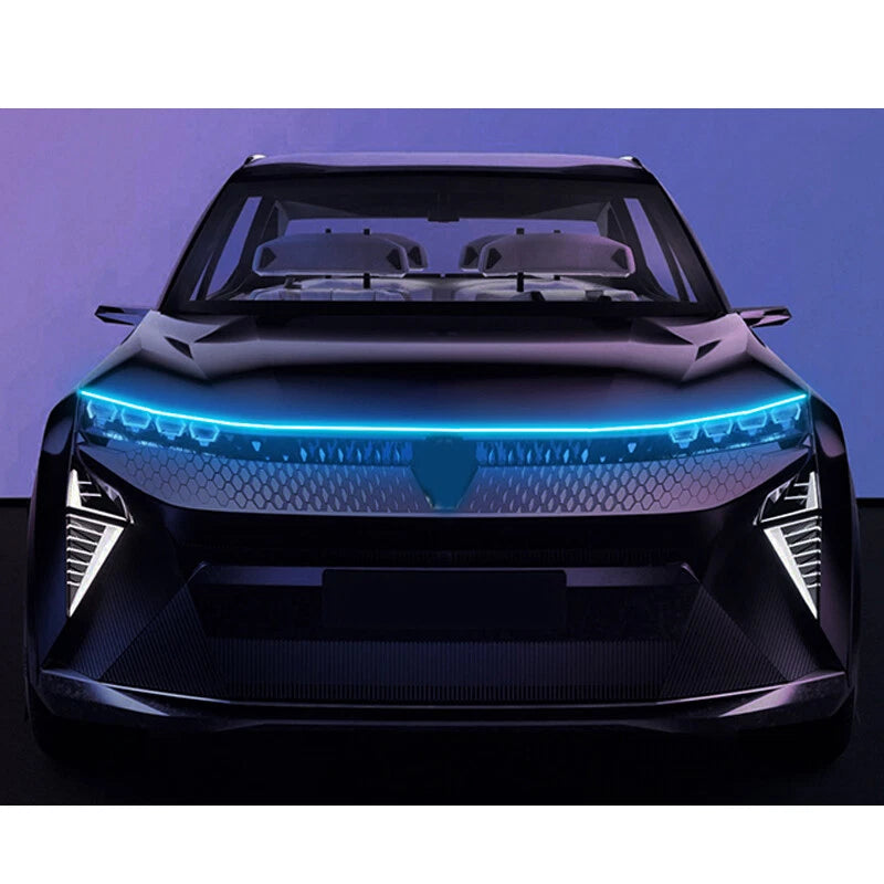 220cm Dynamic LED Hood Light Strip for Car DRL Daytime Running Light