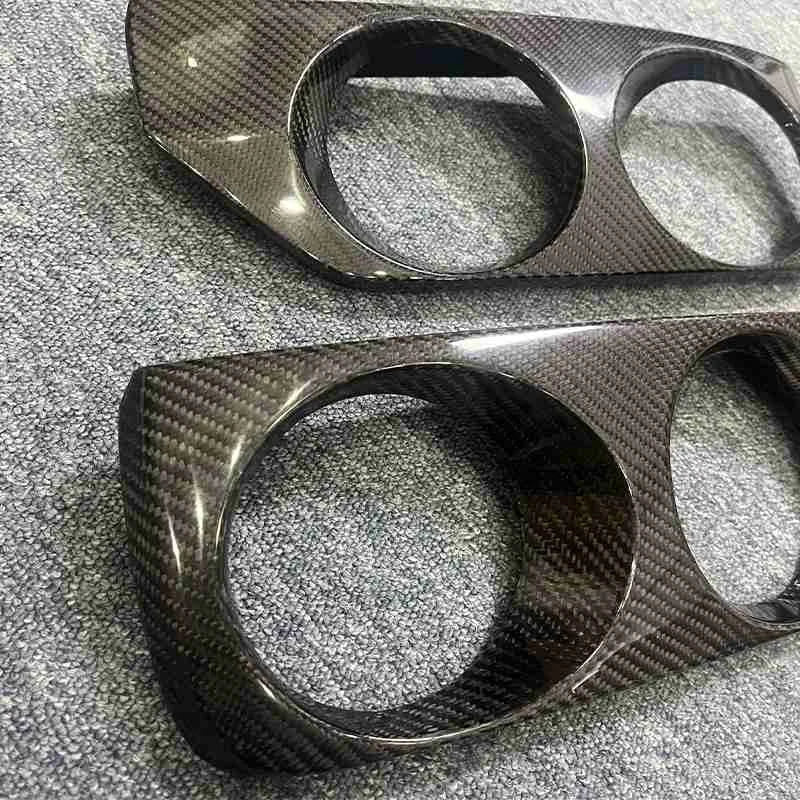 Carbon Fiber Front Fog Lights Cover Replace for Nissan Skyline R33 GTS 1994-1997