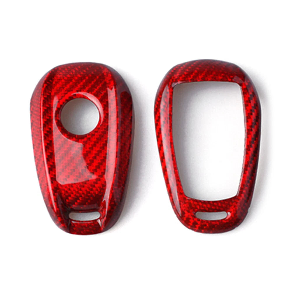 Carbon Fiber Key Shell Cover for Alfa Romeo Stelvio (2017-2023)