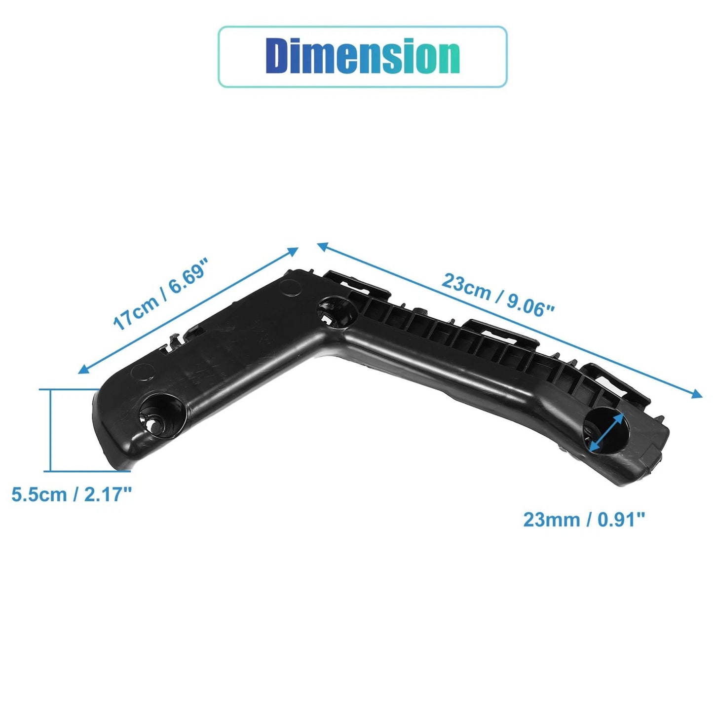 Front Bumper Bracket Mounting Support 1 Pair for Toyota Corolla (2014–2016)
