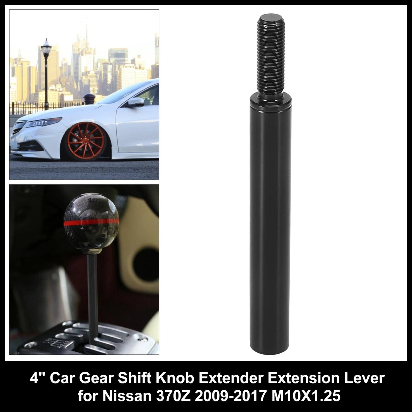 4" Gear Shift Knob Extender for Nissan 370Z (2009-2017)